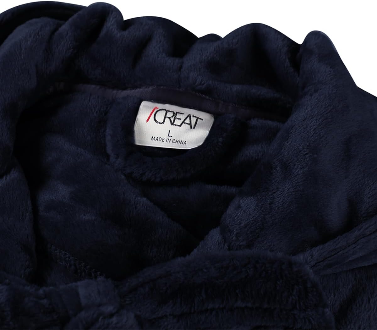Hilda Long Fleece Hooded Dressing Gown