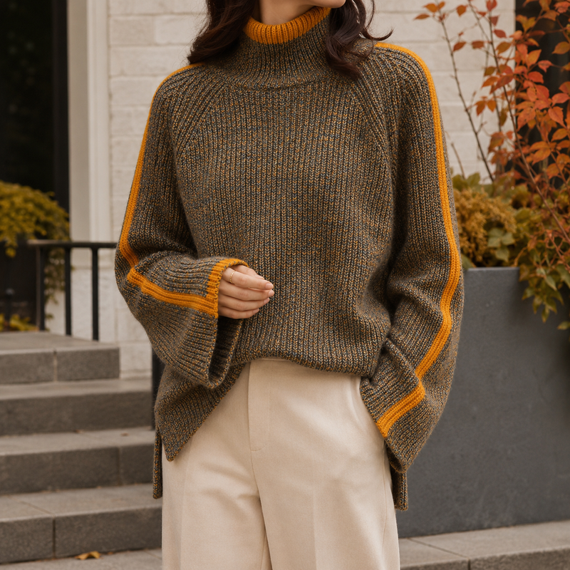 Roll Neck Knitted Jumper