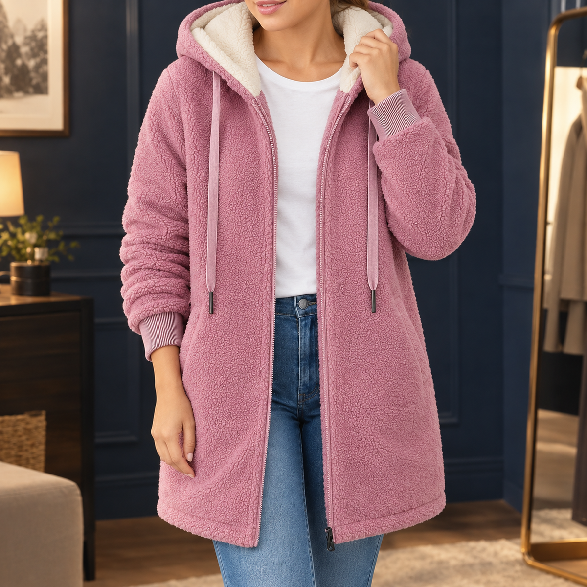 Ruby Women's Fleece Jacket - Pink