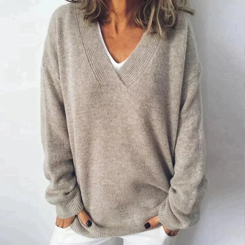 Vanessa Cashmere Blend Jumper - Dark Khaki