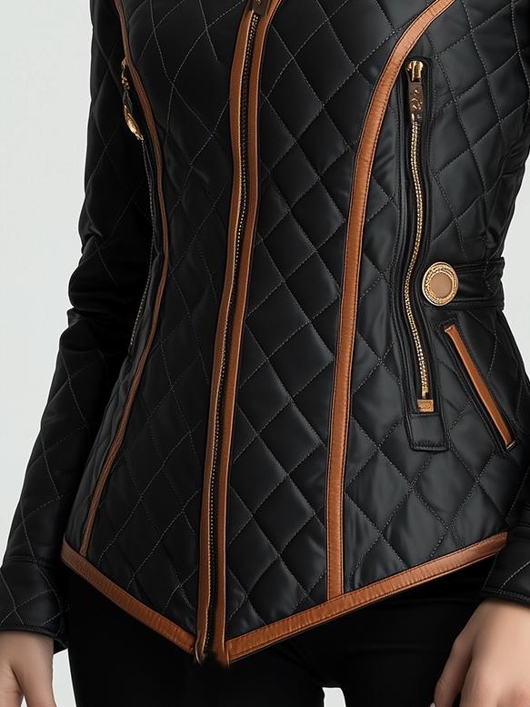 Zara Fitted Quilted Jacket