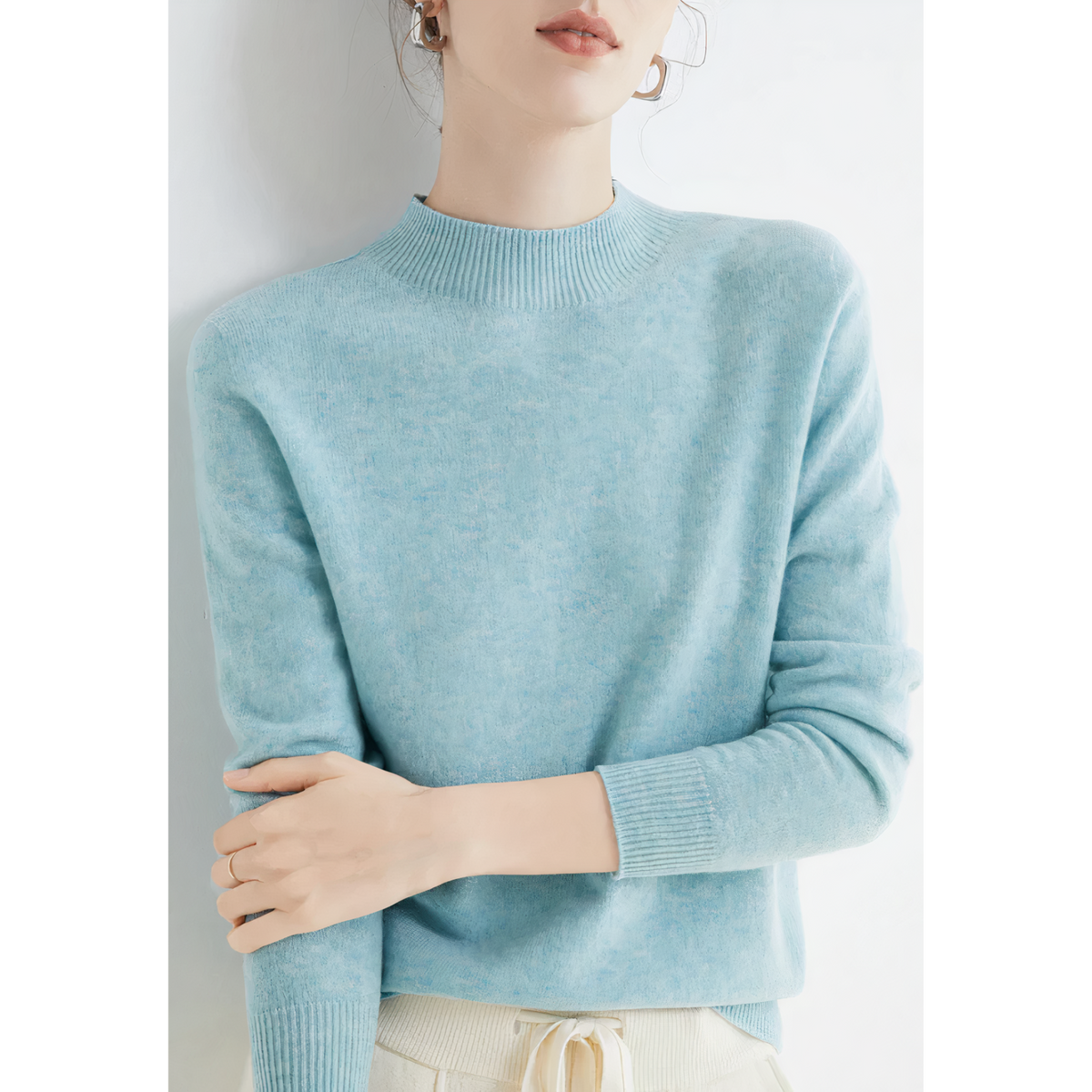 Sonia Cashmere Jumper - Heavenly Blue