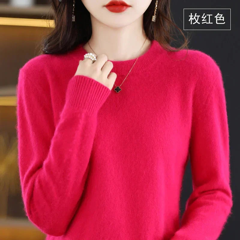 Susan Cashmere Jumper - Rose Red