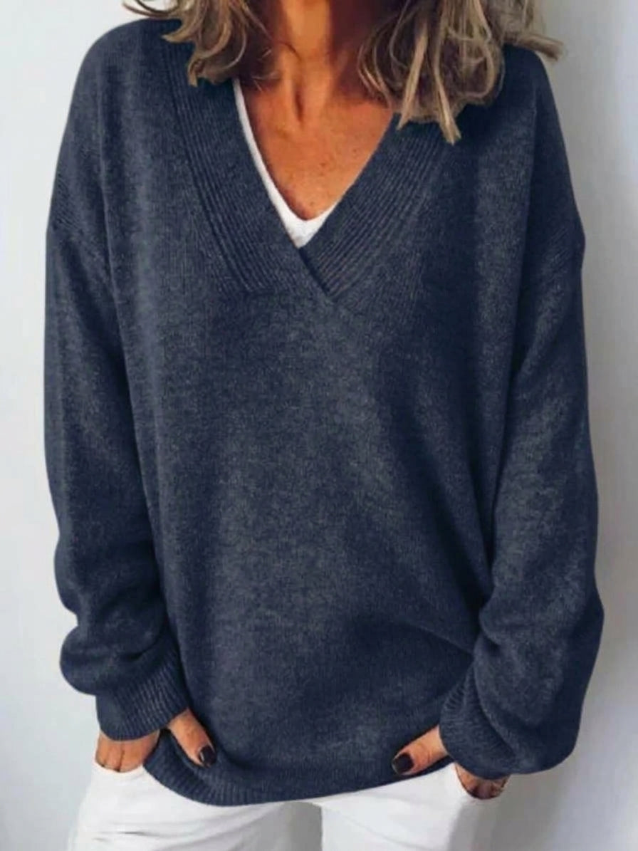 Vanessa Cashmere Blend Jumper - Navy Blue