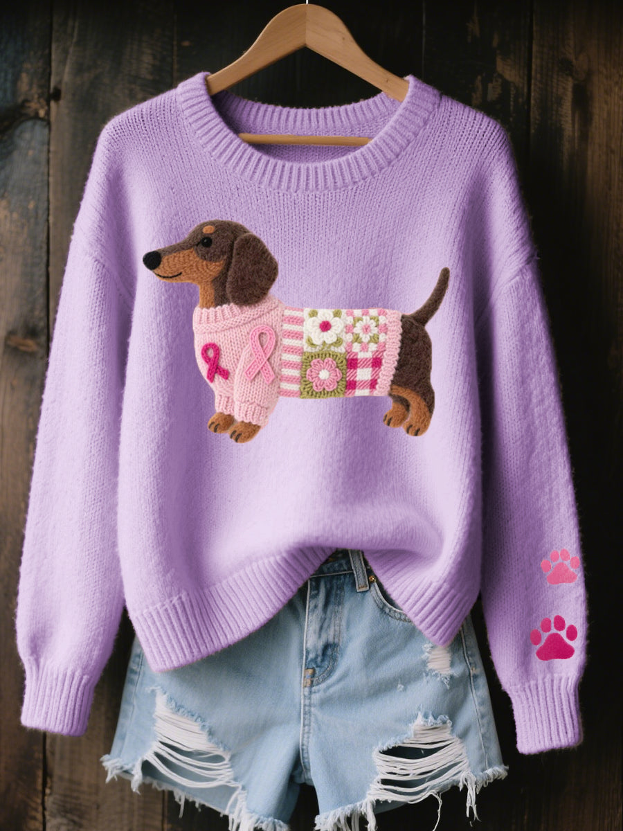 Hattie Women's Knitted Jumper - Purple