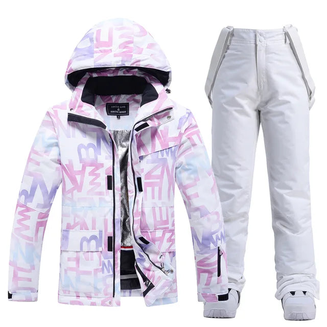 Stella Ski Jacket - Purple/White