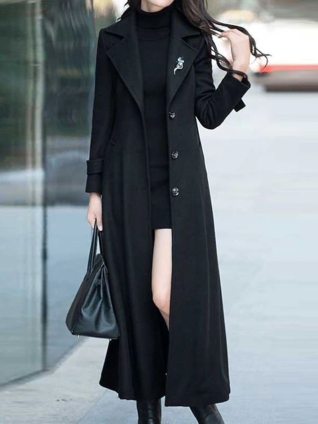 Goldie Women's Long Winter Wool Coat