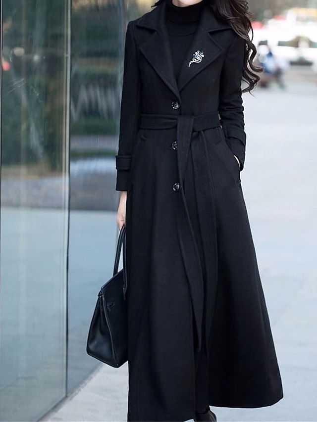 Goldie Women's Long Winter Wool Coat