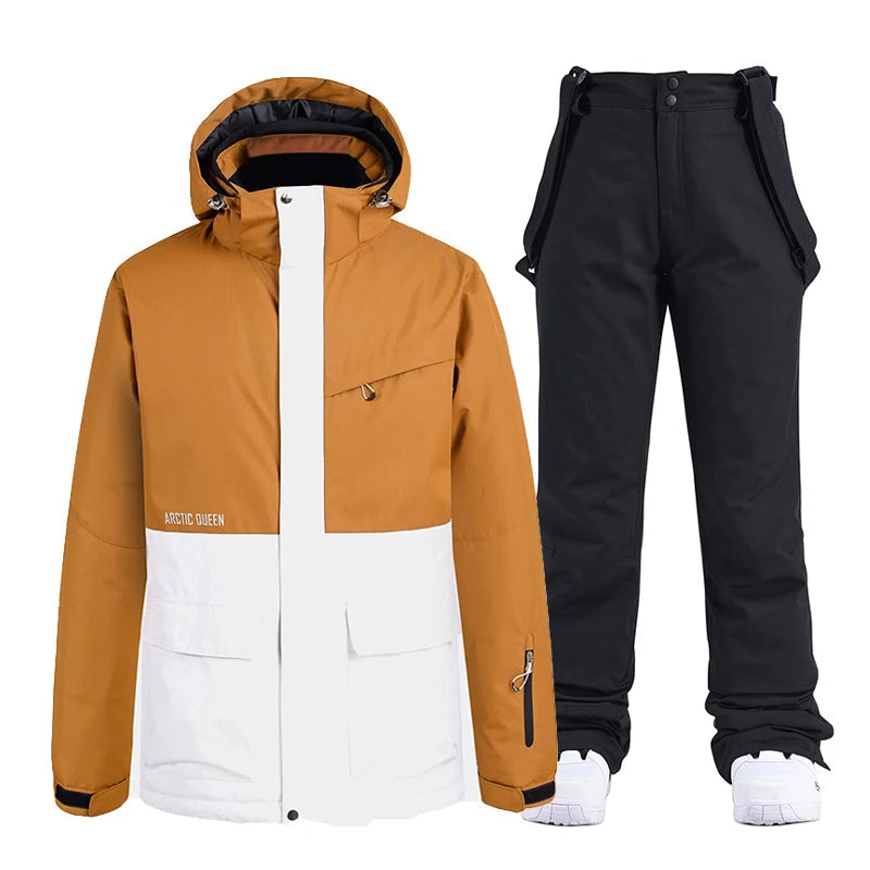 Davina Ski Jacket - Brown Full Set