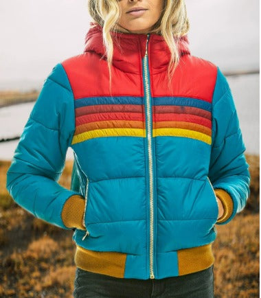 Romy Women's Winter Puffer Jacket - Blue