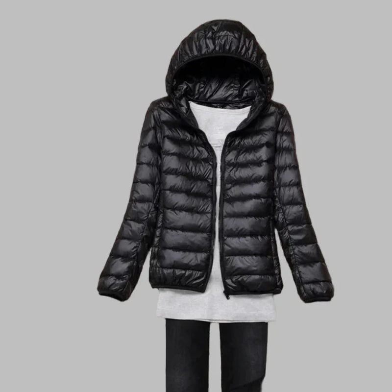 Iris Women's Puffer Jacket - Black