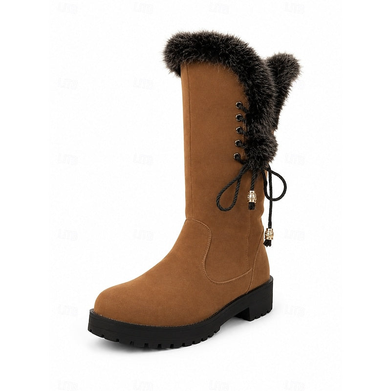 Greta Women's Suede Knee High Boots